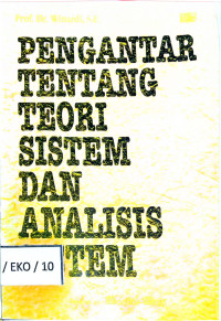 Pengantar Tentang Teori Sistem Dan Analisis Sistem